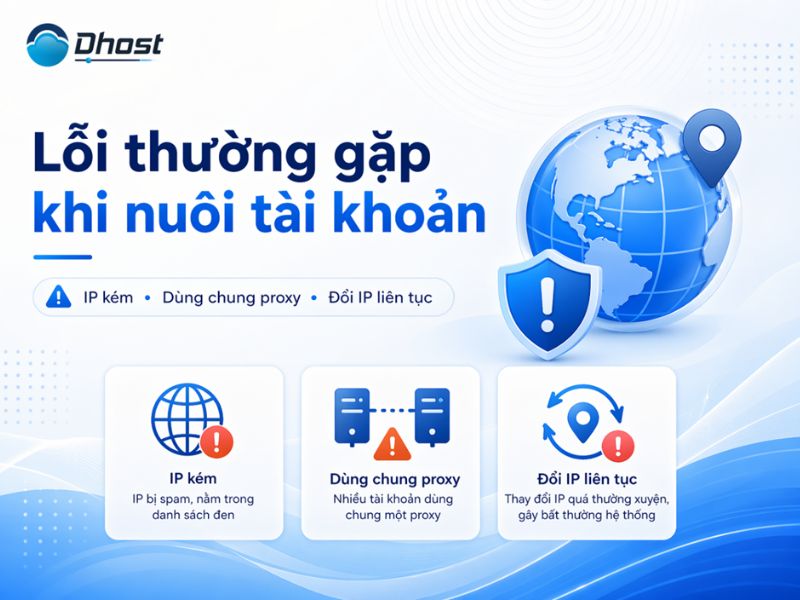 Cách sử dụng Proxy để nuôi tài khoản