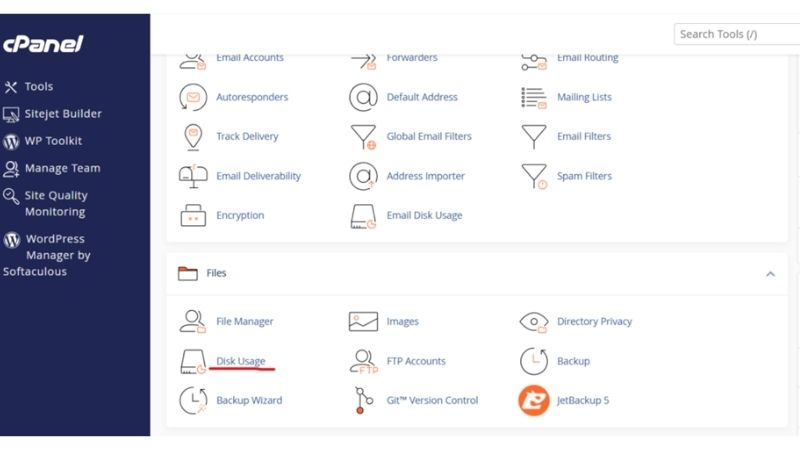 Hướng dẫn kiểm tra dung lượng hosting với cPanel