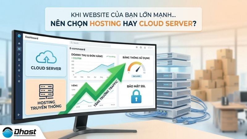 So sánh hosting thường và cloud