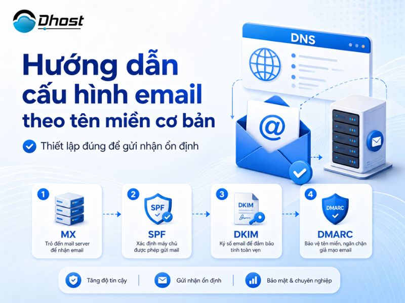 cấu hình email theo tên miền