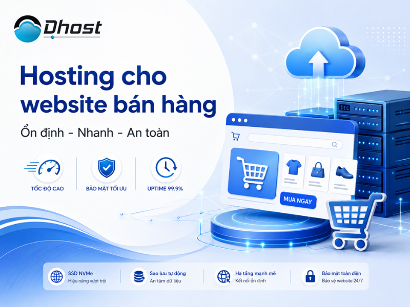 hosting cho website bán hàng